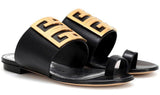 Embellished Leather Sandals