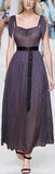 Belted Embellished Gown