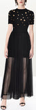 Embellished Knit Top and Tulle Skirt Set