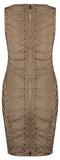 Eyelet Laced Bandage Dress - Khaki, Red or Black