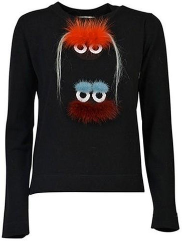 Black Knit Bag Bug Sweater - DESIGNER INSPIRED FASHIONS