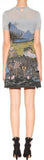 Printed Jacquard Knit Mini Dress