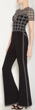 'Marianna' Caged Mesh Jumpsuit, Black