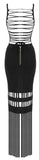 Black Cut-Out Bandage Dress with Tassels