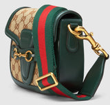 Lady Web GG Canvas Shoulder Bag - Green - DESIGNER INSPIRED FASHIONS