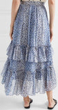 Maria Ruffled Floral-Print Skirt | DESIGNER INSPIRED FASHIONS