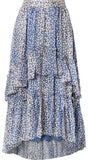 Maria Ruffled Floral-Print Skirt | DESIGNER INSPIRED FASHIONS