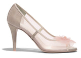 Mesh and Grosgrain Flower Pumps | DESIGNER INSPIRED FASHIONS