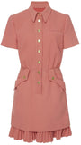 Mini Buttoned Shirt-Dress