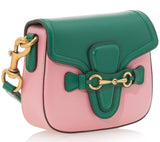 Mini Lady Web Shoulder Bag - ( Green/Pink ) - DESIGNER INSPIRED FASHIONS