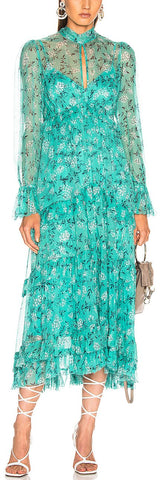 'Moncur' Gathered Frill Dress | DESIGNER INSPIRED FASHIONS