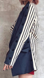 Versatile Striped/Solid Blazer