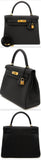 Black Epsom Sellier Kelly 28cm | DESIGNER INSPIRED FASHIONS