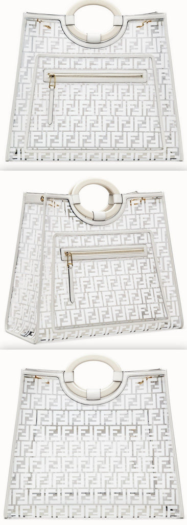 Runway PU Shopper, White | DESIGNER INSPIRED FASHIONS