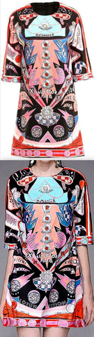 Printed Mini Dress | DESIGNER INSPIRED FASHIONS