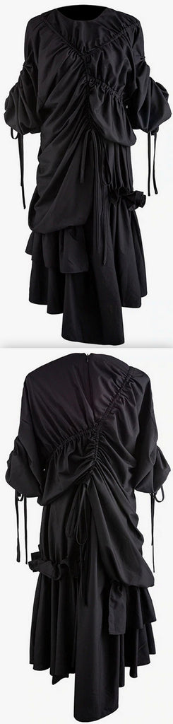 Asymmetrical Ruched Dress