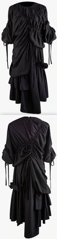 Asymmetrical Ruched Dress