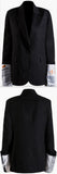 Book Print Sleeves Blazer