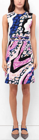 Abstract Print Mini Dress