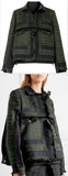 Paneled Canvas-Trimmed Tweed and Denim Jacket