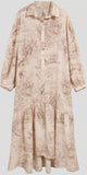 Jungle Print Midi Shirt Dress