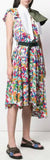 Tuxedo Bib Dress In Floral Print