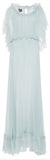 Chiffon Leaf Appliques Gown