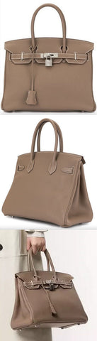 Birkin Handbag Etoupe Togo with Palladium Hardware 30 | DESIGNER INSPIRED FASHIONS