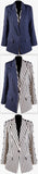 Versatile Striped/Solid Blazer
