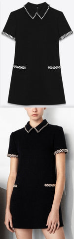 Sixties Dress with Rhinestone Detailing