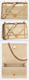 Light Gold Studded Small Diorama Bag