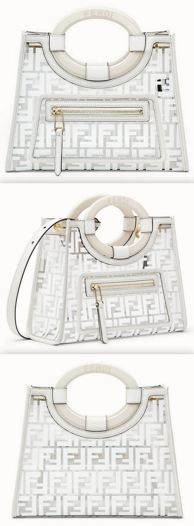 Runaway Pu Shopper, Small, White