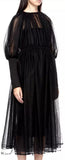 Black Tulle Pleated Dress | DESIGNER INSPIRED FASHIONS