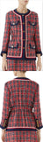 Cinch Waist Tweed Jacket