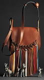 Small Hudson Tassel Bag - (Caramel, Grey or Black) - DESIGNER INSPIRED FASHIONS