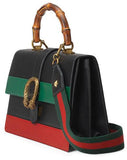 Dionysus Striped Nera Verde Rossa Leather Shoulder Bag - DESIGNER INSPIRED FASHIONS