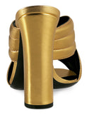 'Webby' Metallic Crossover Leather Sandals - ( Gold, Pink, Silver ) - DESIGNER INSPIRED FASHIONS
