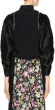 Black Jacket with Zip Sleeves & Black Shorts with Rib Insert & Studded Hem Set - DESIGNER INSPIRED FASHIONS