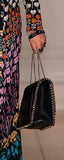 Demilune Small Leather Shoulder Bag - Black, Red, Pale Pink