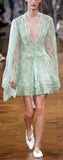 'Valda' Floral Silk Mini Dress
