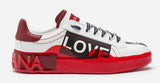 Portofino Melt Sneakers in Printed Nappa Calfskin - Red or Purple