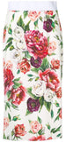 Peony Print Skirt