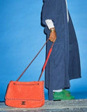 X Pharrell Inspired XXL Suede Flap Bag * LIMITED EDITION* - Yellow, Red, Blue, Green, Black