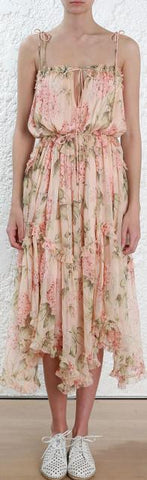Floral Prima Hydrangea Floating Dress