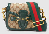 Lady Web GG Canvas Shoulder Bag - Green - DESIGNER INSPIRED FASHIONS