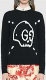 Black GG Ghost Knit Sweater - DESIGNER INSPIRED FASHIONS