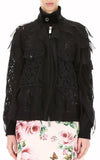 Lace Ruffle Bomber Jacket | DESIGNER INSPIRED FASHIONS