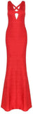 'Sienna' Essential Bandage Gown, Red