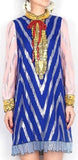 Embroidered Sequined Silk Dress - DESIGNER INSPIRED FASHIONS
