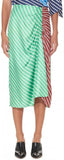 'Delphina' Stripe Shirred Skirt, Blue or Green